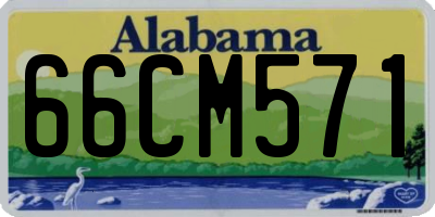 AL license plate 66CM571