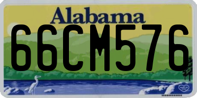 AL license plate 66CM576