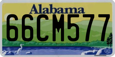 AL license plate 66CM577