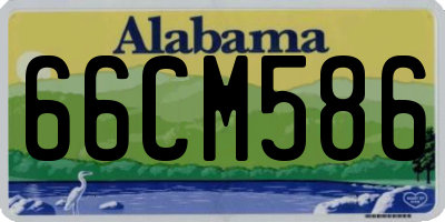 AL license plate 66CM586