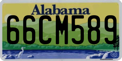 AL license plate 66CM589