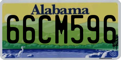 AL license plate 66CM596