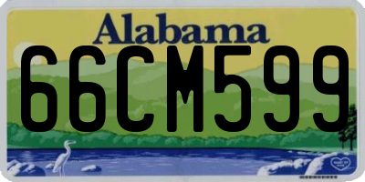 AL license plate 66CM599