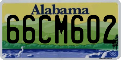 AL license plate 66CM602