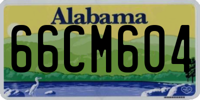 AL license plate 66CM604