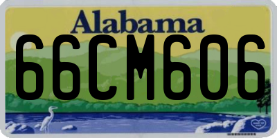 AL license plate 66CM606