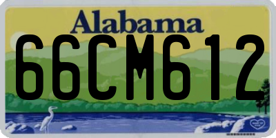 AL license plate 66CM612