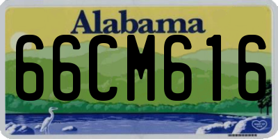 AL license plate 66CM616