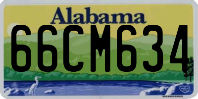 AL license plate 66CM634