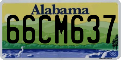 AL license plate 66CM637