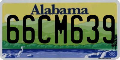 AL license plate 66CM639