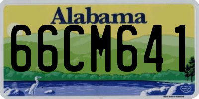 AL license plate 66CM641