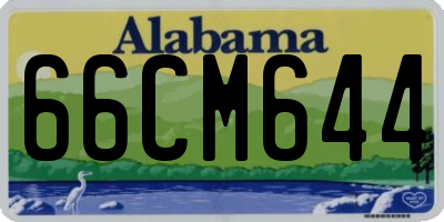 AL license plate 66CM644