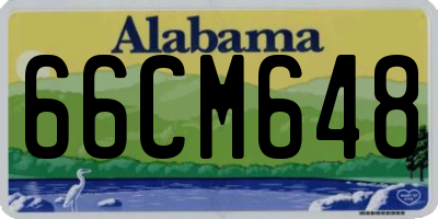 AL license plate 66CM648