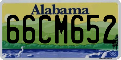 AL license plate 66CM652