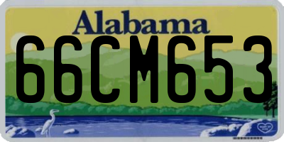 AL license plate 66CM653
