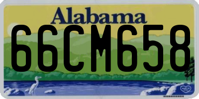 AL license plate 66CM658