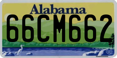 AL license plate 66CM662