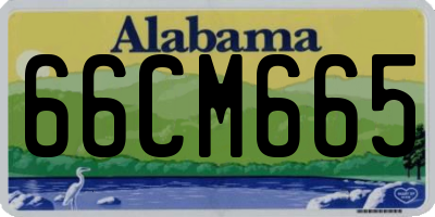 AL license plate 66CM665