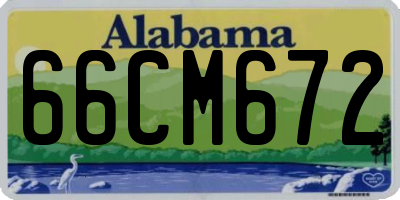 AL license plate 66CM672