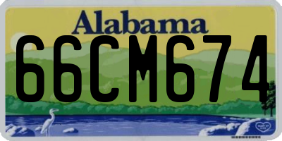 AL license plate 66CM674