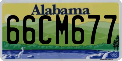 AL license plate 66CM677