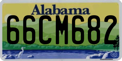 AL license plate 66CM682