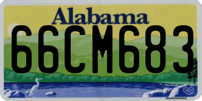 AL license plate 66CM683