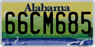 AL license plate 66CM685