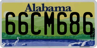 AL license plate 66CM686