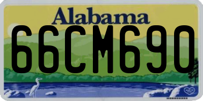 AL license plate 66CM690