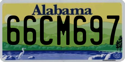 AL license plate 66CM697