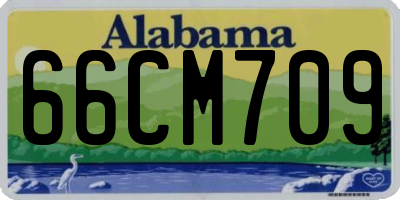 AL license plate 66CM709