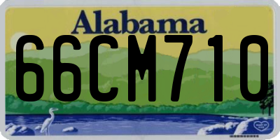 AL license plate 66CM710