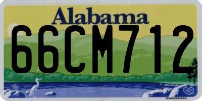 AL license plate 66CM712