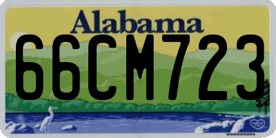 AL license plate 66CM723
