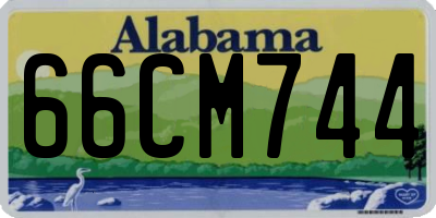 AL license plate 66CM744