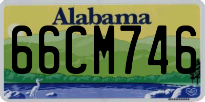 AL license plate 66CM746