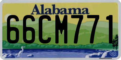 AL license plate 66CM771