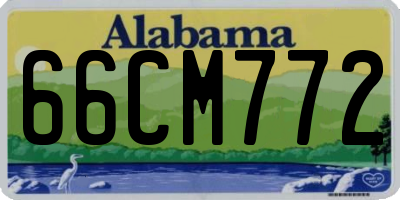AL license plate 66CM772