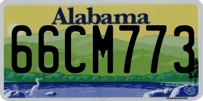 AL license plate 66CM773