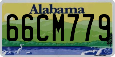 AL license plate 66CM779