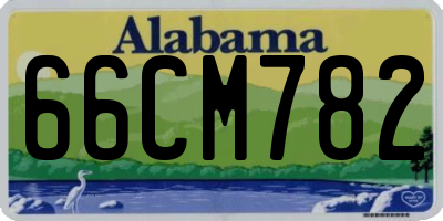 AL license plate 66CM782