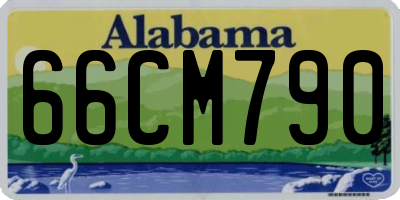 AL license plate 66CM790