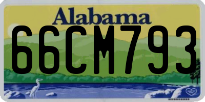 AL license plate 66CM793