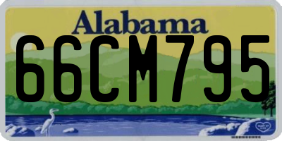 AL license plate 66CM795