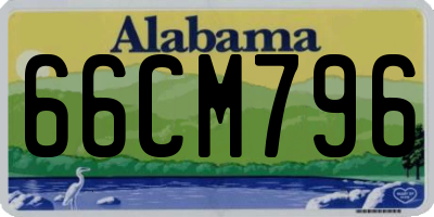 AL license plate 66CM796