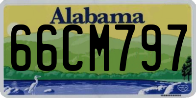 AL license plate 66CM797
