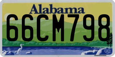 AL license plate 66CM798