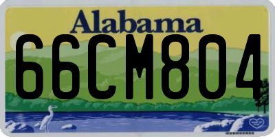 AL license plate 66CM804